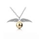 thumbnail image 2 of Collar de Harry Potter - Gillian Kwicken - La Snitch Dorada - Plata antigua (collar de snitch), Bronce antiguo (collar de snitch) 2 piezas, 2 of 4
