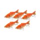thumbnail image 5 of 5 piezas señuelos de pesca Swimbaits Luros de natación realistas Multi articulados para truchas accesorios de pesca de lubina de salmón azul, 5 of 8