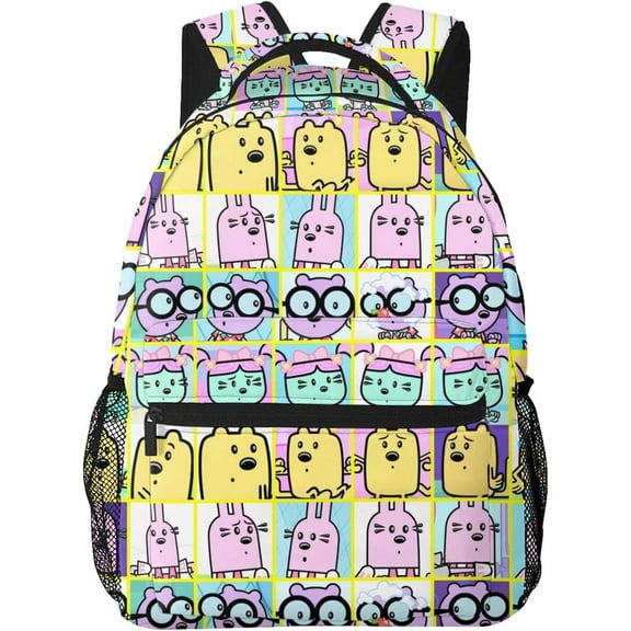 Wow! Wow! Anime Wubbzy! Laptop Bag Cartoon Backpack Casual Travel Backpacks Daypack For Men Women