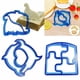 thumbnail image 3 of Yuarrent 3 unids/set de moldes en relieve para niños con forma de Animal para pastel, pan, sándwich, moldes para galletas, tostadas, utensilios de Herramientas de estampado Yuarrent HA066696-00B, 3 of 6