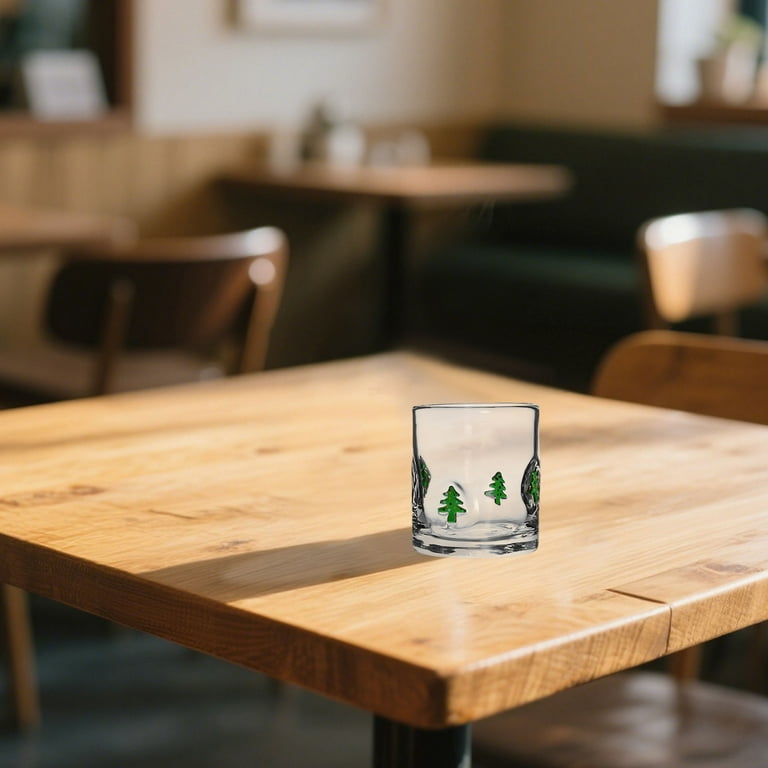 YaoZQ 1-Pack, 14oz Christmas Drinking Glasses. A Hand Painted