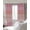 Pink, variant on Pink Wooden Grain Blackout Curtains for Bedroom/Living Room, Thermal Insulated Kitchen Curtains, Vintage Chic Geometric Ombre Brown Grommet Darkening Window Treatment Drapes 42"x63"x2
