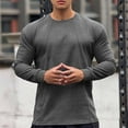 thumbnail image 3 of yillto Men's Casual Long Sleeve Shirts Lightweight Quick Dry Workout Running Athletic Comfy T-Shirts, 3 of 4