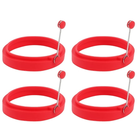 

Egg Ring Silicone Egg Pancake Mold Practical Egg Ring for Cooking Kitchen Utensils 4 Pieces