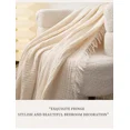 thumbnail image 2 of H&D 100% Cotton 3-Layer Cooling Blanket, Lightweight Breathable Throw, 24" x 47", White, 2 of 9