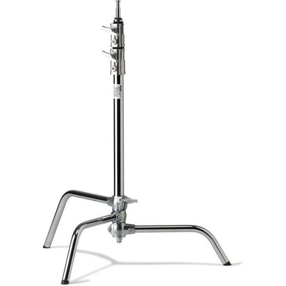Kupo 20" Master Raiser C-Stand with Sliding Leg, 78" Maximum Extension, 22lbs Load Capacity, Silver