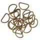 thumbnail image 1 of Anillos en D de aleación Perfecl 100 piezas para flejes de correas bronce 25x14x2.8mm, 1 of 8