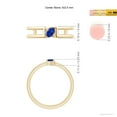 thumbnail image 4 of ANGARA Natural Tilted Marquise Sapphire Solitaire Split Shank Ring in 14K Yellow Gold for Women (Size-5x2.5mm) | September Birthstone, Anniversary, Jewelry Gift for Women | Natural Blue Sapphire Ring, 4 of 8