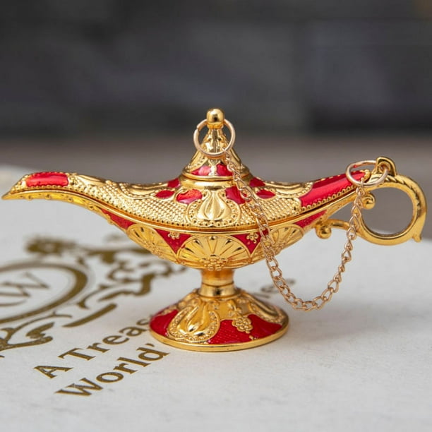 Lámpara De Genio Aladdin Vintage Para Decoración En Azul | Meses Sin