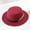 Wine, variant on Hkoxplj Unisex Flat Top Wide Brim Fedora Hat Mens Womens Winter Autumn Felt Hat Panama Jazz Hat With Satin Band Gold Wheat Spike Decor Suit Cap Church Party Dressy Hat 9 Colors