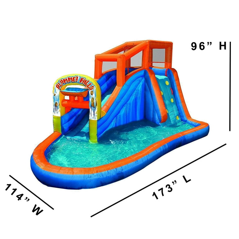 Banzai Plummet Falls Adventure Inflatable Outdoor Water Park