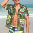 thumbnail image 5 of Lsque Surfing Dinosaur pattern Hawaiian Shirt for Men, Unisex Summer Beach Casual Short Sleeve Button Down Shirts-Medium, 5 of 9