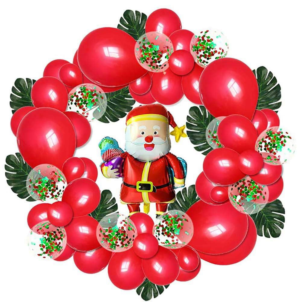Christmas Balloons Creative Satan Claus Party Christmas Tree Decoration Xmas New 