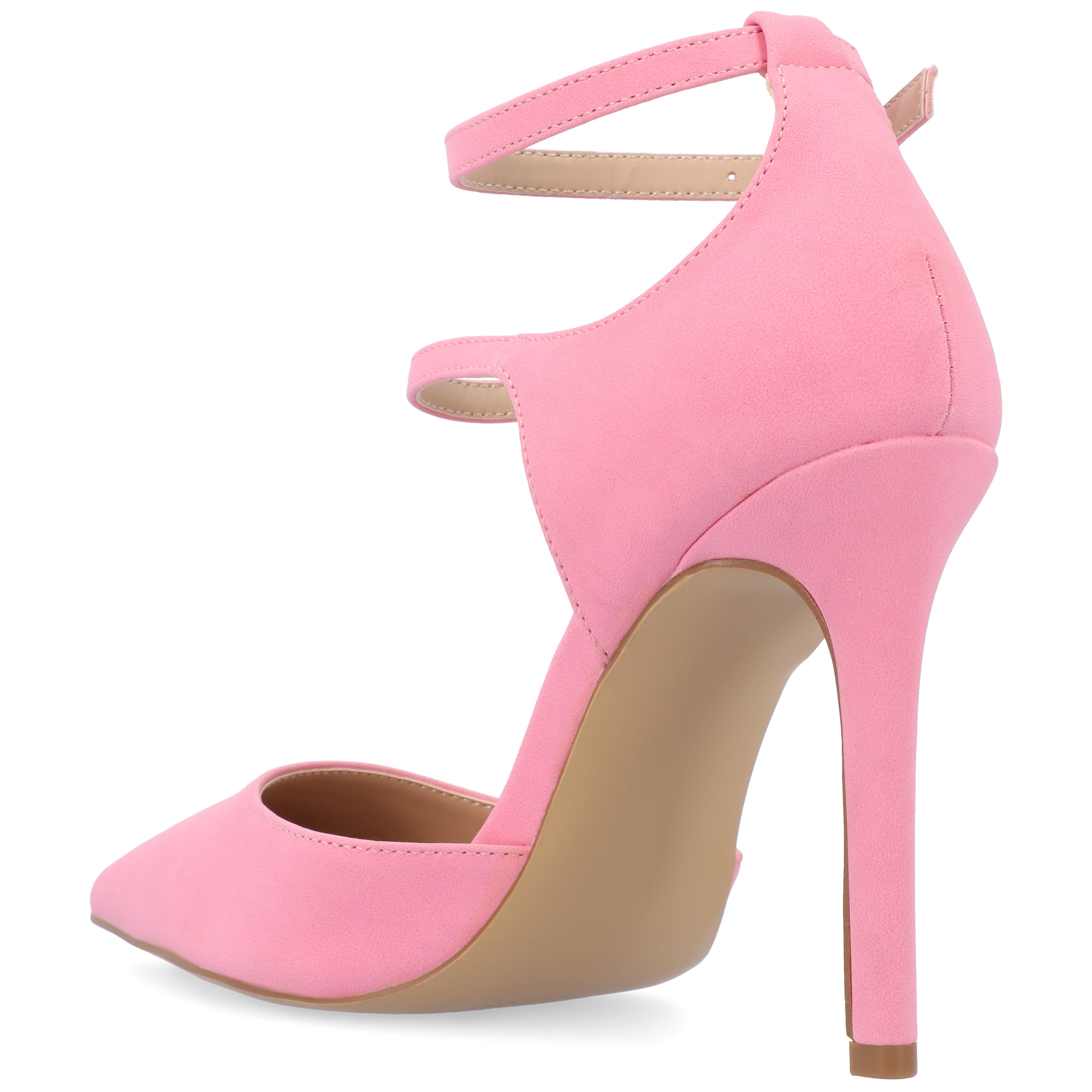 Journee Womens Lilyann Multi Strap Stiletto Pointed Toe Pumps