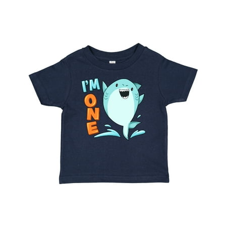 

Inktastic I m One- Shark First Birthday Gift Baby Boy or Baby Girl T-Shirt