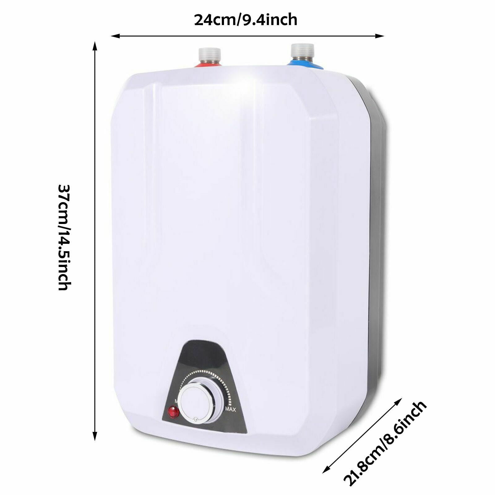 Vertical White Electric Water Heater with 1500W Power And a Fast Thermal Conductivity Heating Pipe 110V 50HZ