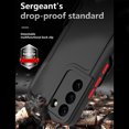 thumbnail image 2 of TJS for Samsung Galaxy S23 Plus Case, with Belt Clip Holster, Heavy Duty Military Grade Drop Protection Hard Phone Case with 360° Rotating Kickstand Clip for Galaxy S23 Plus (Red), 2 of 9