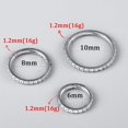 thumbnail image 2 of 5/10 PCS 16G Seamless Septum Nose Piercing Rings Zirconia Segment Tragus Hoop Rings 316 Stainless Steel Helix Ring Stack Clickers Ear Plugs Hangers Women Body Jewelry, 2 of 6