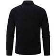thumbnail image 5 of RMGVDSD Mens Quarter Zip Pullover Sweater Dress Slim Fit Men's Stand Up Collar Zipper Knitted Sweaters Autumn Winter Thickened Casual Sweater Top Sweater Fall Tops, 5 of 5