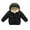 Black, variant on Boys Jacket Kids Solid Thick Warm Outerwear Hooded Coats Clothes Outfits Boys' Outerwear Jackets Black 18 Months-24 Months