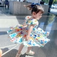 thumbnail image 2 of Kid Floral Cotton Girls Dresses Summer Girl Clothes, 2 of 6
