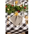 thumbnail image 5 of Contemporary Home Living Buffalo Checkered Rectangular Tablecloth - 84" - Black and White, 5 of 8