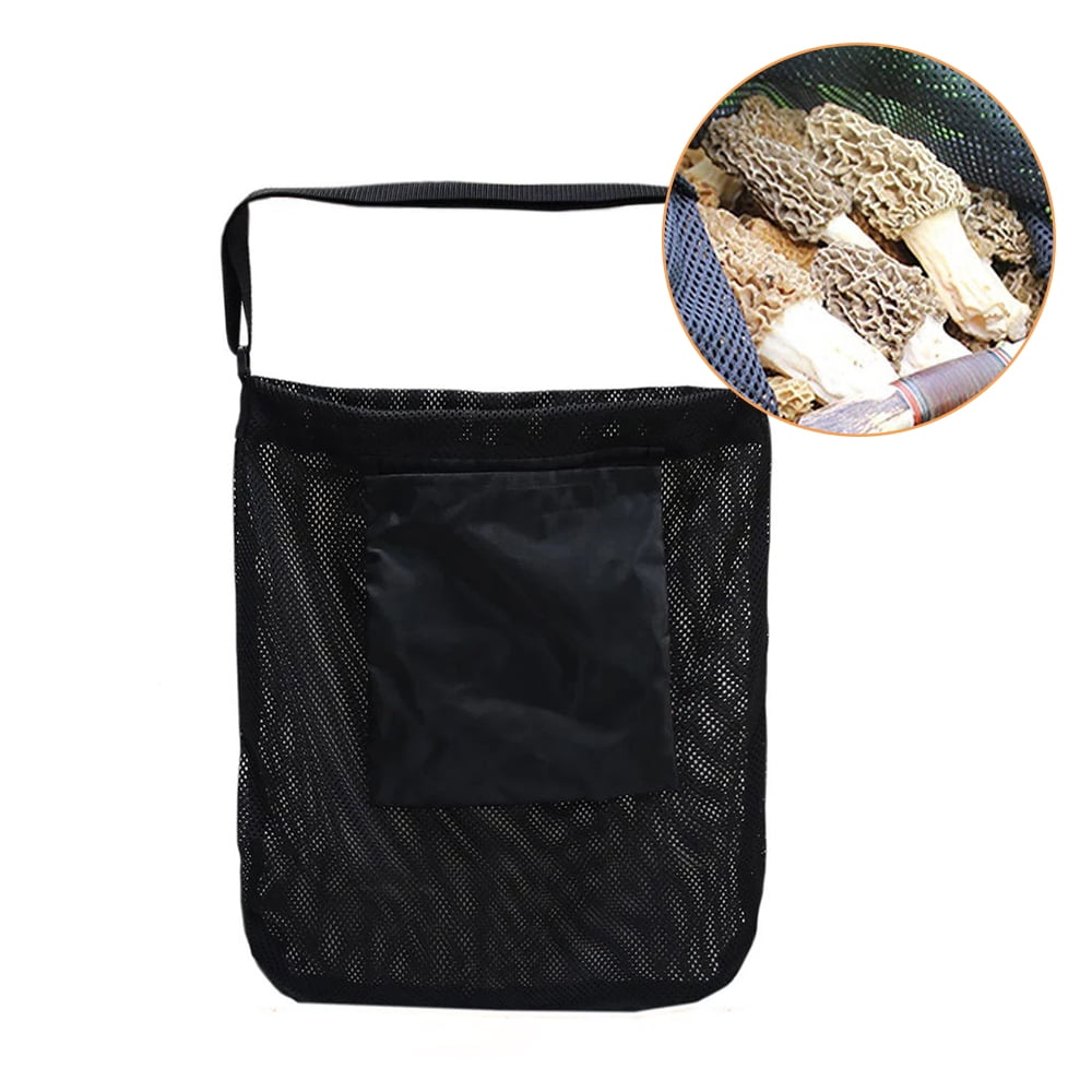 Mesh Foraging Pouch Harvesting Bag Outdoor Mushroom Hunting Bag