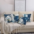 thumbnail image 6 of Pillow Covers 18x18 Inch Set of 4 Abstract Blue Grey Throw Pillow Covers Farmhouse Cushion Case Decor for Sofa Couch, 6 of 6