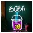 thumbnail image 1 of Boba Letrero De Neón Luz Regulable Alimentada Por USB Para Decoración Tienda Bebidas Letreros Para Colgar En La Pared 29.16cm×40cm, 1 of 8