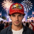 thumbnail image 4 of WKSCLPAI 250 Anniversary USA Hat, Eagle Liberty Cross United States 250th Anniversary Hat, American Flag Printed Patriotic Cap 250 Years Baseball Cap(Red), 4 of 6