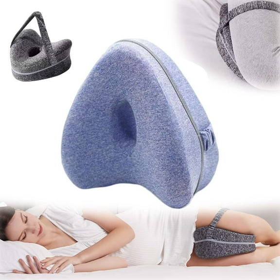 Revoget Alignment Pillows for Side Sleepers, Leg Pillow for Side Sleeping Relieve Hip Pain & Sciatica with Adjustable Strap Smooth Spine Alignment Pillow Knee Pillow for Side Sleepers Hip Pain