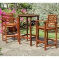 thumbnail image 2 of Highland Outdoor Bar Height Bistro Set - stain, 2 of 2
