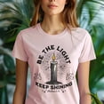 thumbnail image 5 of Be the Light Shirt – Matthew 5:14 Candle Graphic Christian T-Shirt, Black, Size 2XL, 5 of 5