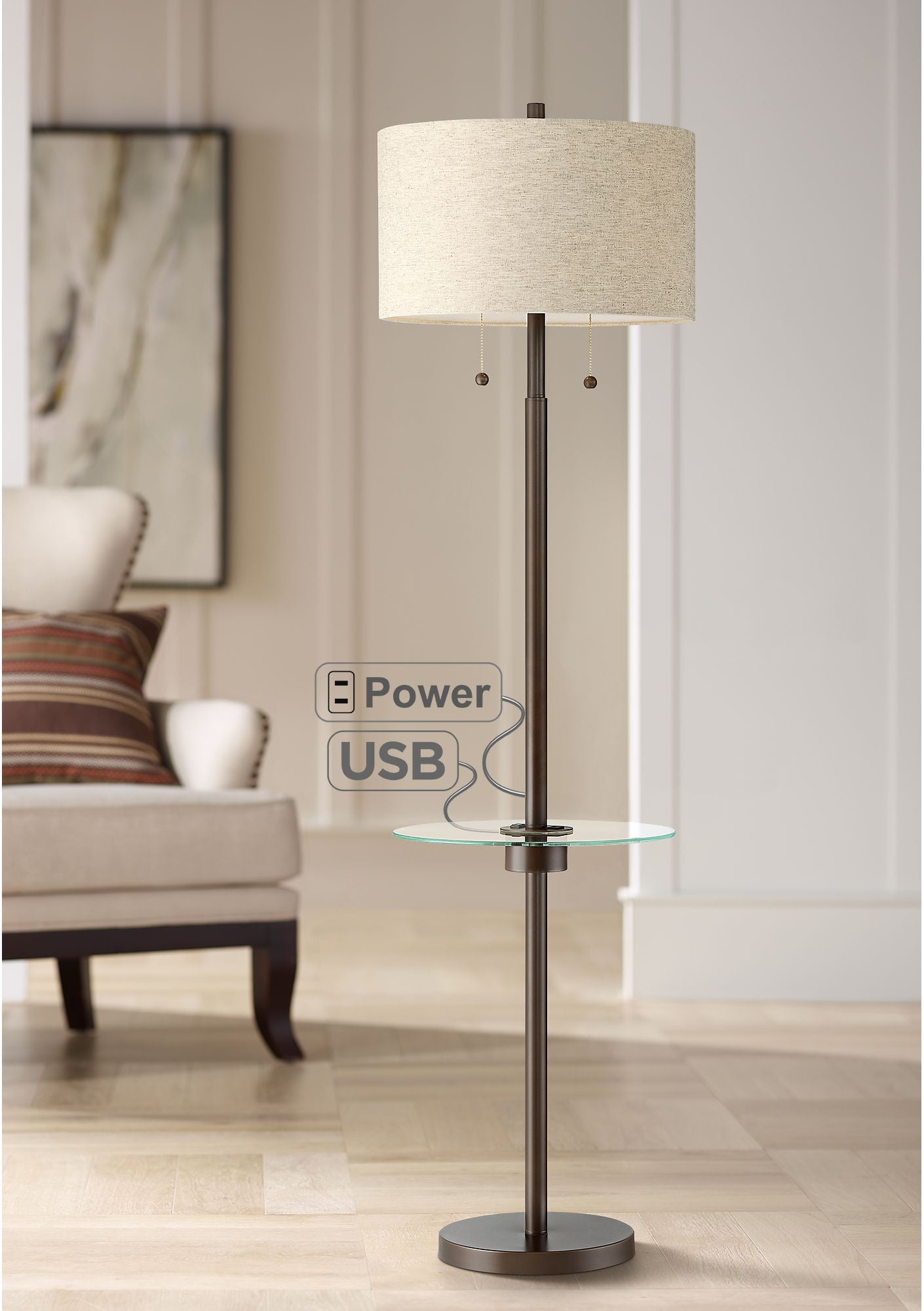 modern bronze floor lamp
