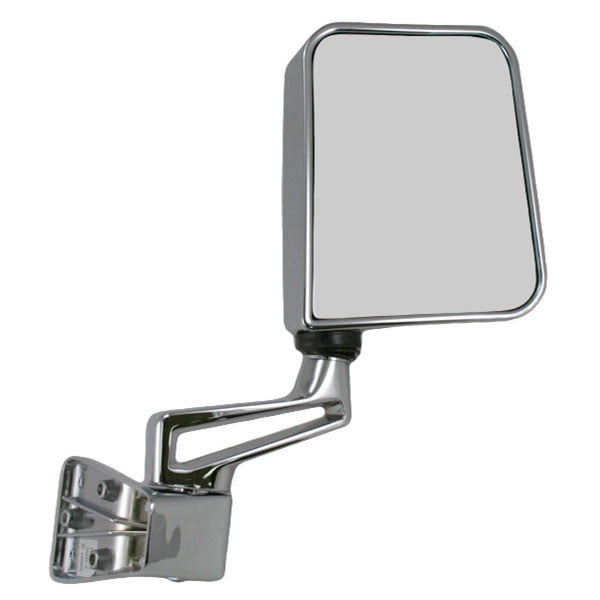 8702 Jeep Wrangler Manual Chrome Folding Rear View Mirror Right