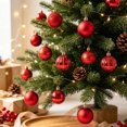 thumbnail image 5 of Christmas Decorations Clearance – 50 PCS Christmas Ornaments Set, Shatterproof Christmas Tree Balls Ornaments, Christmas Ball Hanging Decor for Xmas Tree Home Indoor Outdoor Party (Red), 5 of 9