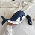 thumbnail image 7 of Jiibva Whale Design Shoulder Bag PU Leather Messenger Bag Fashion Crossbody Bag for Travel Dating and Casual Daily Accessory, 7 of 7