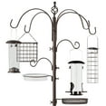 thumbnail image 3 of Best Choice Products 89in 6-Hook Bird Feeding Station, Steel Multi-Feeder Stand w/ 4 Feeders, Tray, Bird Bath - Bronze, 3 of 9