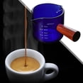 thumbnail image 4 of 2 Tazas Medidoras de Vidrio Espresso con Mango de Madera, Tazas para Medir Bebidas en Onzas , Azul+Verde, 4 of 9