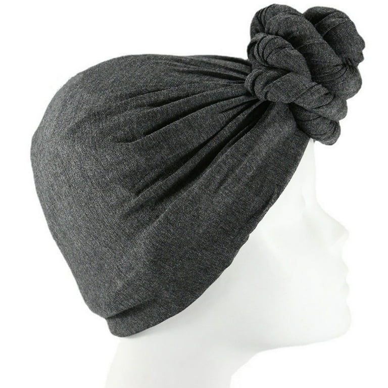 Black Turban Hat for Men