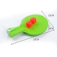 thumbnail image 5 of Juego de juguetes de plástico para tenis de mesa para niños, que incluye 2 bates de ping pong, 2 pelotas de ping pong, para interacción entre padres e hijos, ocio y entretenimiento, 5 of 5