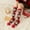 D, variant on 1 Pairs Christmas Knee High Fuzzy Socks Xmas Fuzzy Women Sleeping Socks bulk for Holiday Christmas Gifts