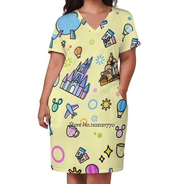 Meet Me At My Happy Place Yellow Pattern. Magical Princess Back Lacing Backless Dress Square Neck Dress Fashion Design Large