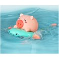 thumbnail image 2 of Juguete de baño flotante para bebé, con forma de pez y cerdo, para tirar y listo, para nadar, para bañera, con chorro de agua, 2 of 8
