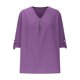 thumbnail image 4 of Ropa para mujer,Blusa de manga corta de mezcla de lino para mujer, cuello redondo, color liso, suave y transpirable, ideal para primavera y verano, sopatenor, 4 of 8