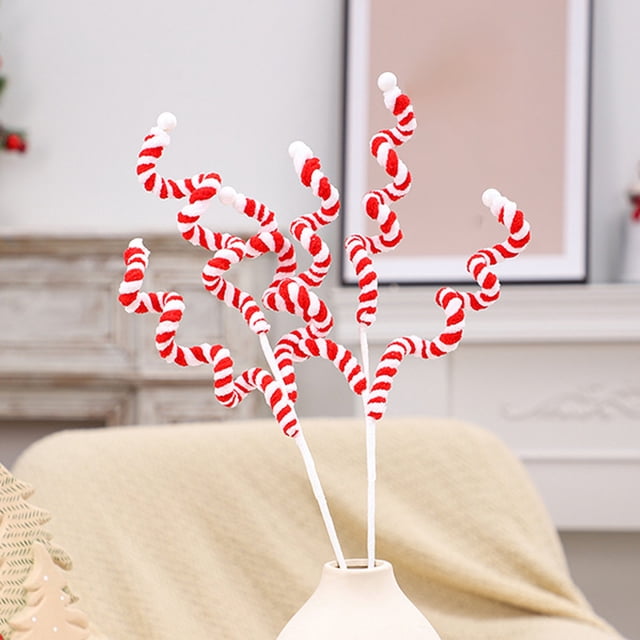 Christmas Cuttings Decorations Green And Red Christmas Tree Decoration Props