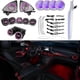 thumbnail image 1 of For Mercedes C Class W205 C200 C180 Turbine Air Vent LED Air Condition Vent with Ambient Light Air Vent Ambient Lighting-rear air vent-3 colors, 1 of 5
