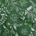 thumbnail image 1 of oneOone Cotton Flex Dark Green Fabric Jacobean Floral Quilting Supplies Print Sewing Fabric By The Yard 40 Inch Wide, 1 of 4