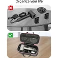 thumbnail image 4 of Hard Storage Case for  Hair Dryer, Black with Soft Lining - Travel Bag with Shockproof Protection, 4 of 6
