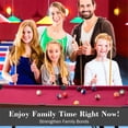 thumbnail image 6 of RayChee 54in Pool Billiard Table for Kids Adults Family Game Room w/2 Cue Sticks, 16 Balls, Triangle, Chalk (Red), 6 of 7